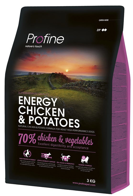 Profine hondenvoer Energy Chicken & Potatoes 3 kg